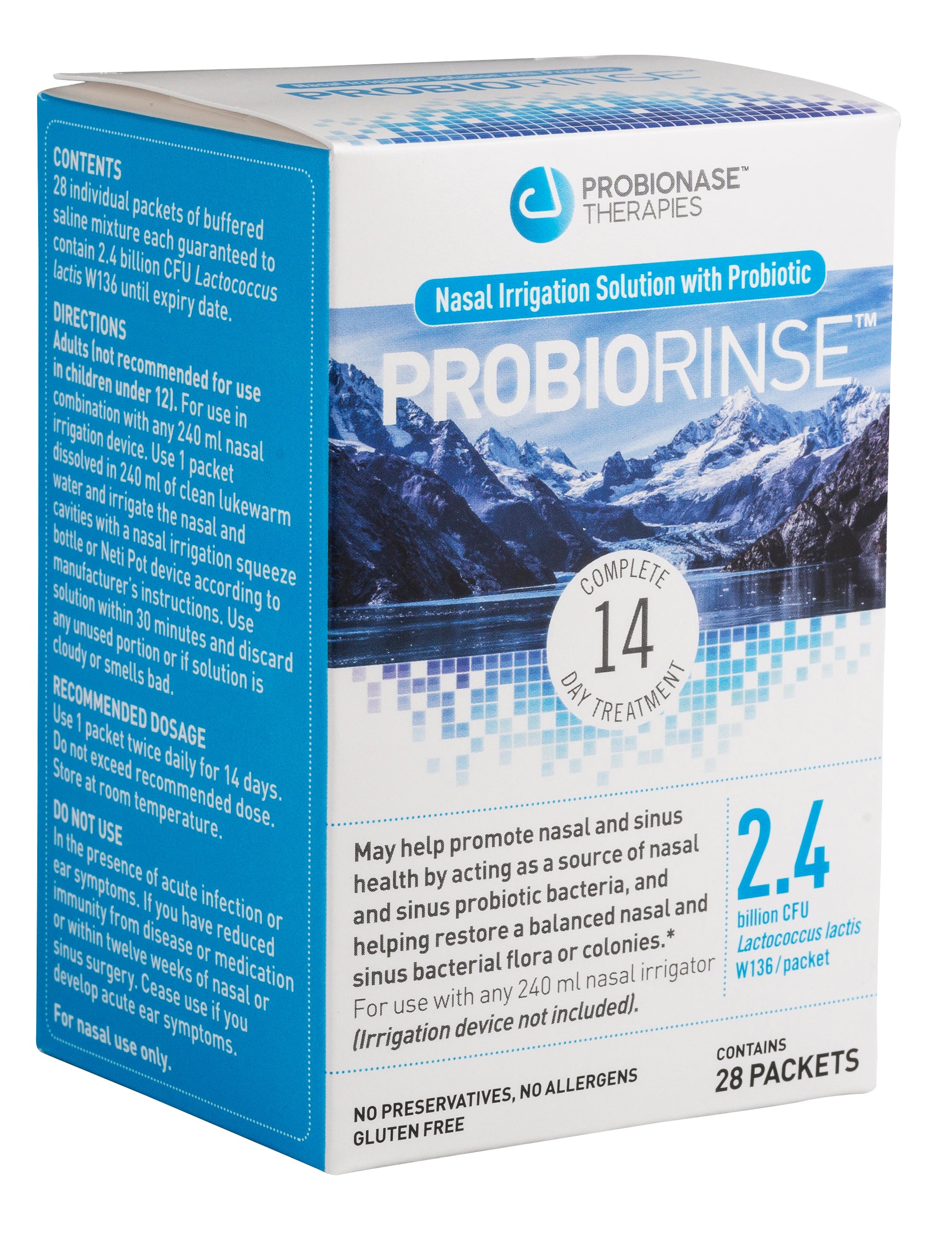 Probiorinse™  Nasal and Sinus Irrigation Solution with Probiotics - Probionase Therapies™ Inc. 